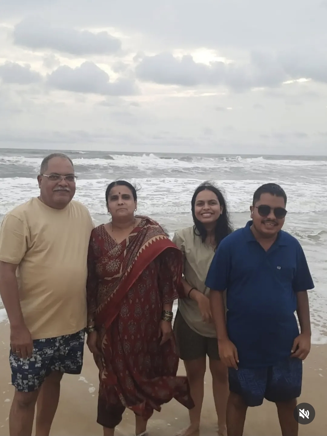 Family at the beach