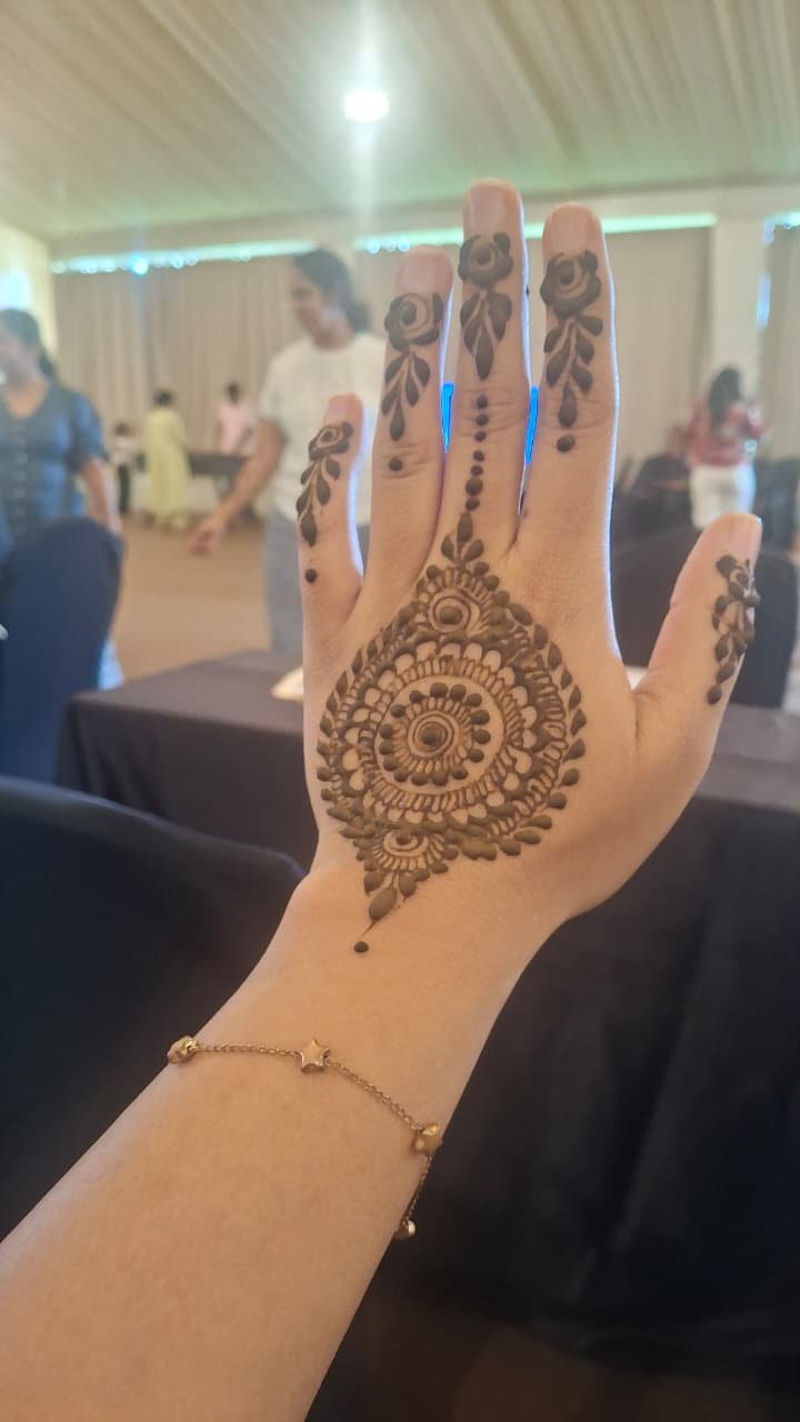 Mehndi on hands